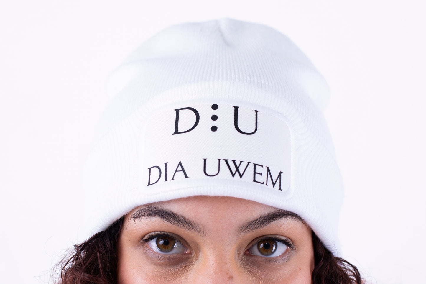 AFIA (White) Dia Uwem Beanie