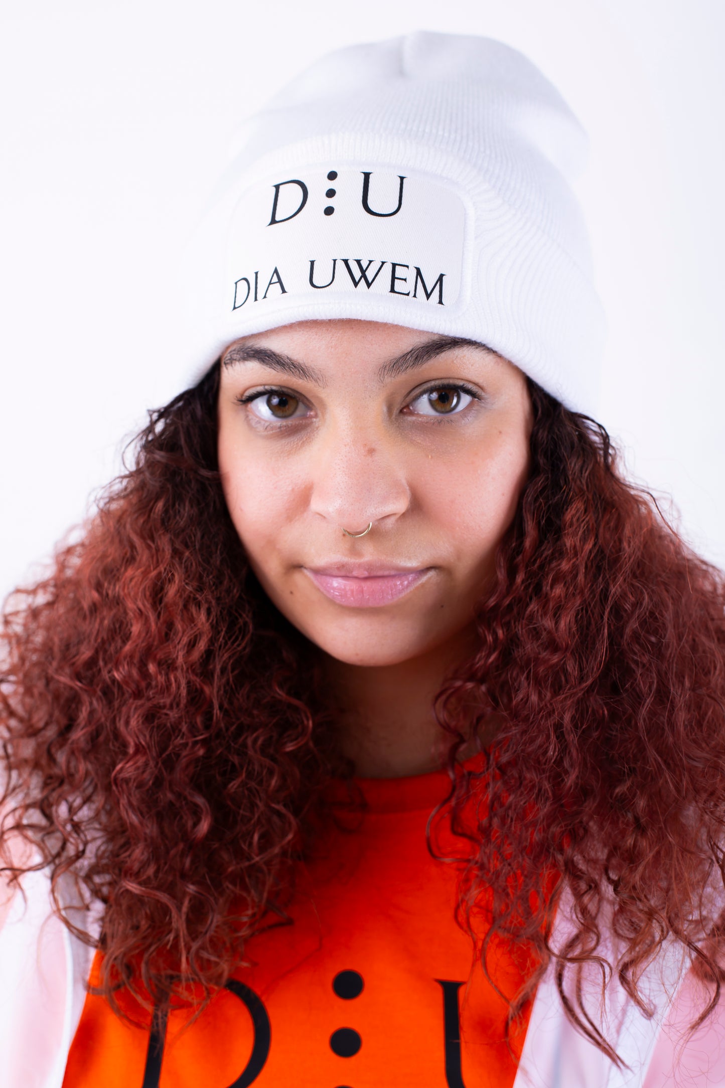 AFIA (White) Dia Uwem Beanie